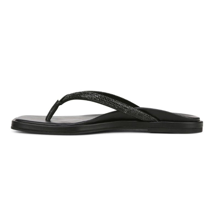 Vionic Vista Shine Black Women's Flipflops
