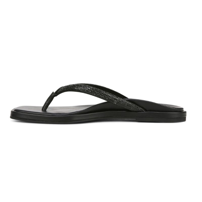 Vionic Vista Shine Black Women's Flipflops