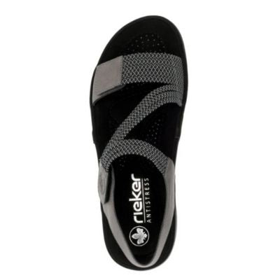 Rieker 64870-42 Black Women's Sandals