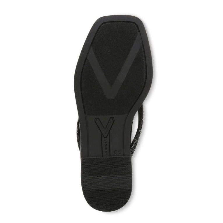 Vionic Vista Shine Black Women's Flipflops