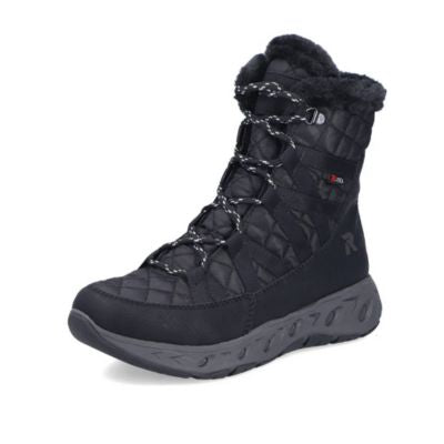 Rieker M6540-00 Black Women's Ankle Boots