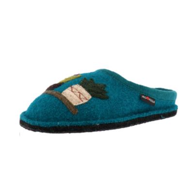 Haflinger Flair Cactus Petrol Women's Slippers
