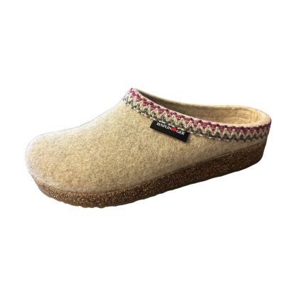 Haflinger Grizzly Zigzag Natural Women's Slippers
