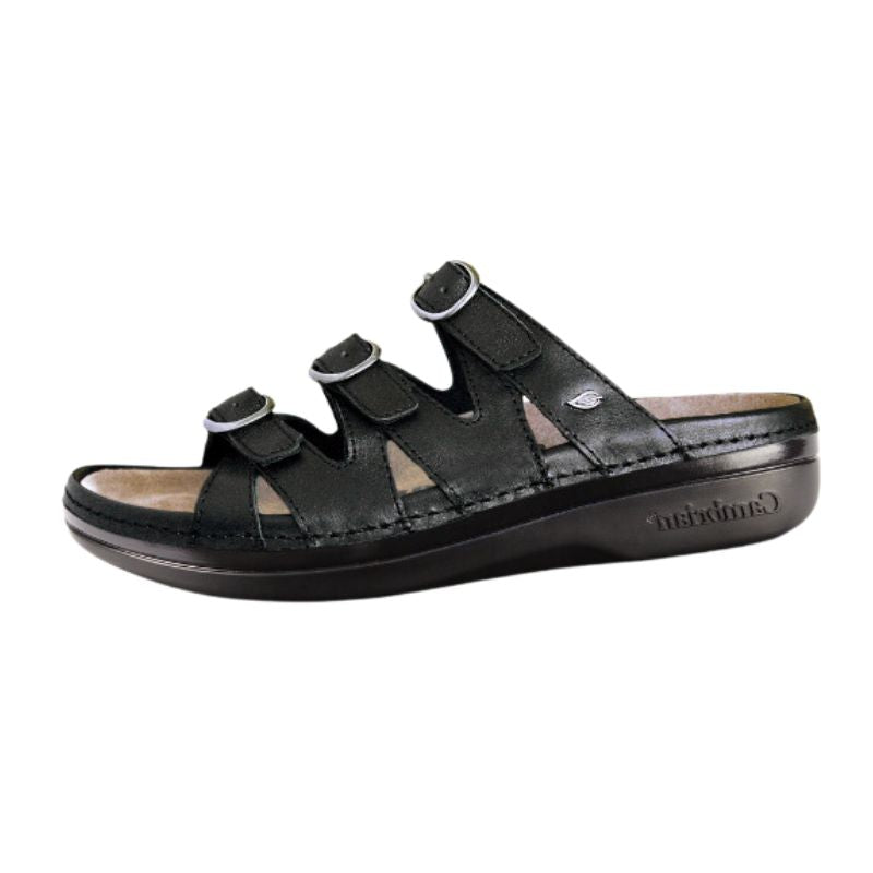Cambrian Sylvan 3 Black Wide Women's Slides