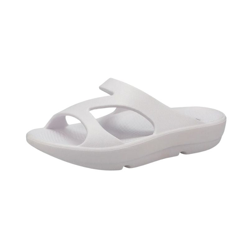 Roemer Strappy Eva White Women's Slides