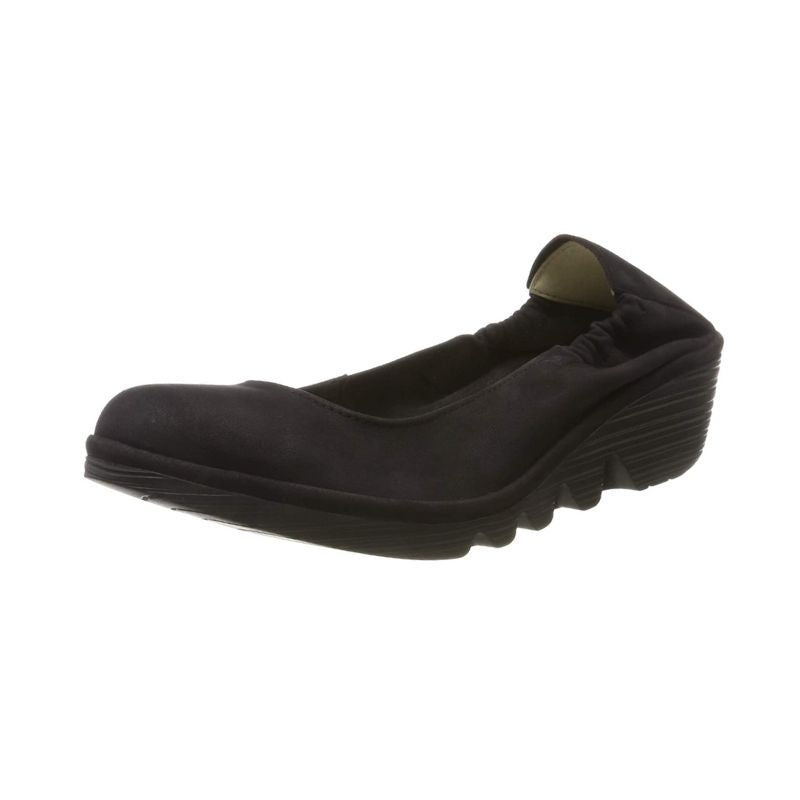 Fly London Pled819Fly Black Suede Women's Shoes Final Sale