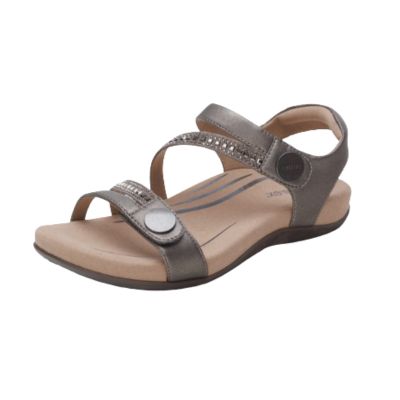 Aetrex Jess Pewter Sparkle Women's Sandals