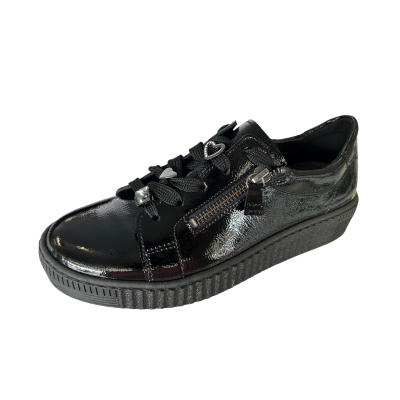 Gabor 73.339.97 Lack Black/Silver Women's Walking Shoes