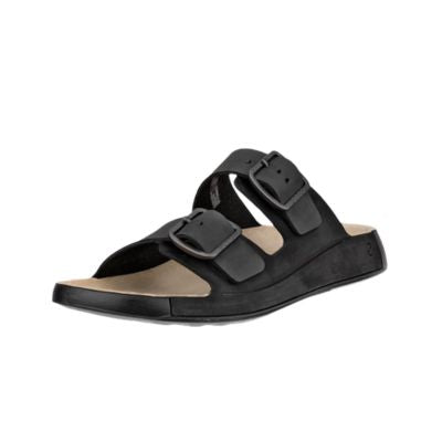 Ecco Cozmo M Black Nubuck Men's Slides 500984 02001