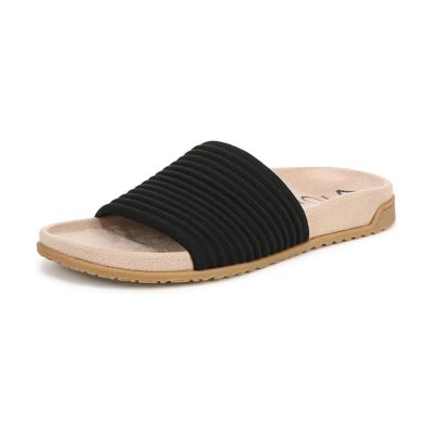 Vionic Evie Knitted Black Women's Slides