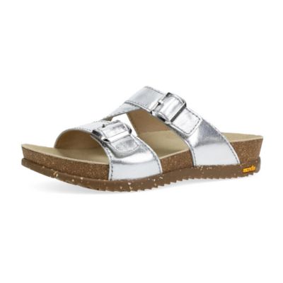 Dansko Dayna Metallic Silver Women's Slides