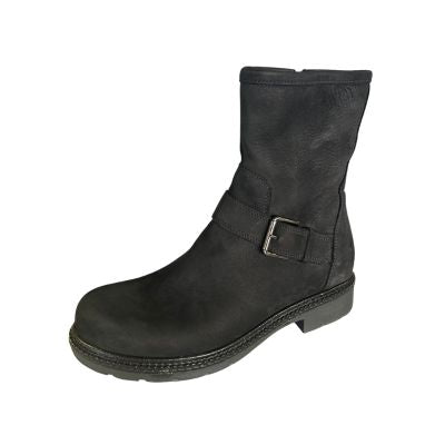 La Canadienne Catina Black Nubuck Women's Ankle Boots