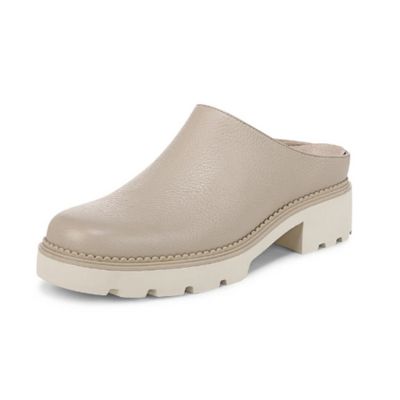 Vionic Fairfax Oatmeal Leather Women's Clogs