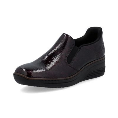 Rieker 48761-35 Red Burgundy Women's Slip-On Walking Shoes