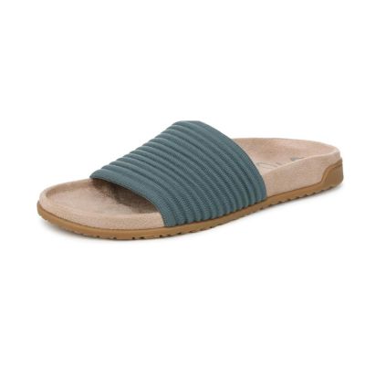 Vionic Evie Knitted Bodega Blue Women's Slides