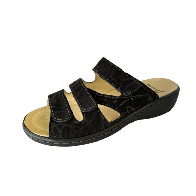 Volks Walkers N342B Black Women's Sandals