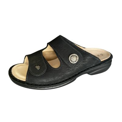 Finn Comfort Zeno Astor Stretch Black Women's Slides