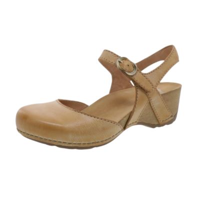Dansko Tiffani Milled Burnished Tan Women's Sandals