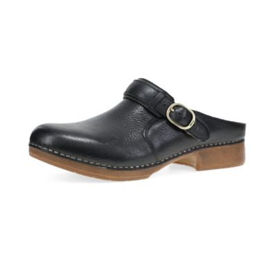 Dansko Millie Waxy Milled Black Women's Clogs