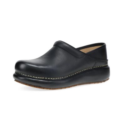 Dansko Platform Pro Burnished Nubuck Black Women's Clogs