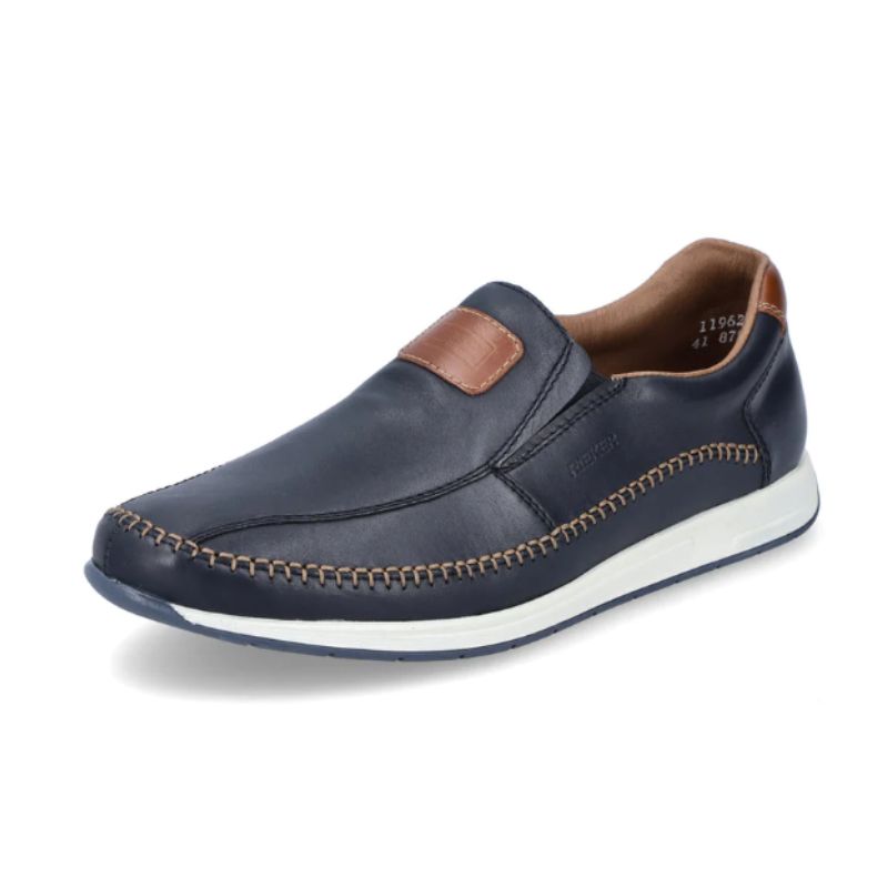 Rieker 11962-14 Blue Men's Slip-on Shoes