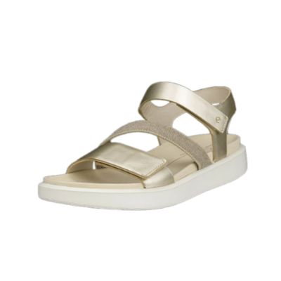 Ecco Flowt W Pure White Gold Women's Sandals 273713 01688