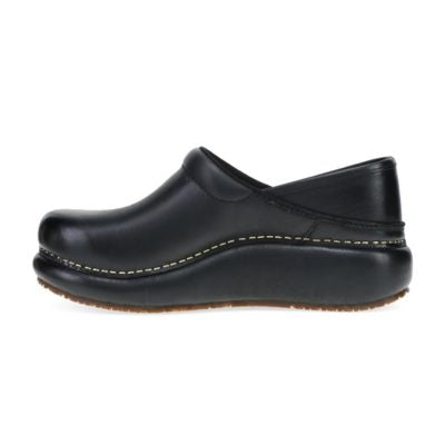Dansko Platform Pro Burnished Nubuck Black Women's Clogs