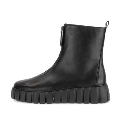 Gabor Black Leather Ankle Boots | 8016.04.001
