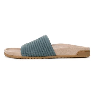 Vionic Evie Knitted Bodega Blue Women's Slides