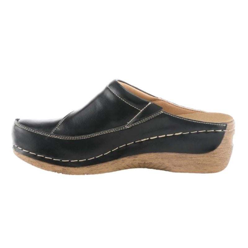 Spring Step Telly-B Black Women's Clogs