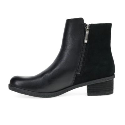 Dansko Denay Waterproof Milled Black Women's Ankle Boots