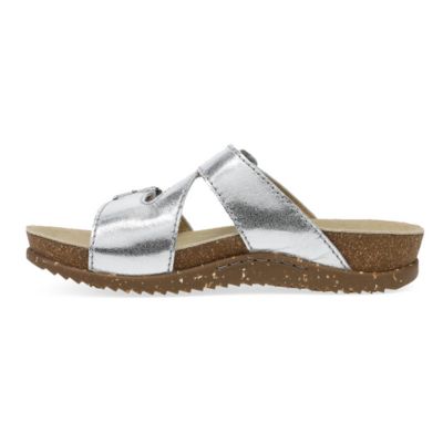 Dansko Dayna Metallic Silver Women's Slides