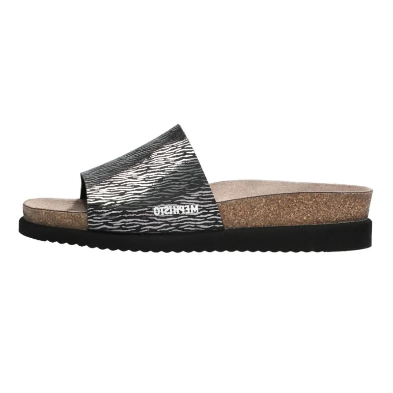 Mephisto Hanik Black Zebra Women's Slides