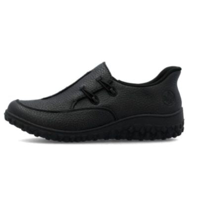 Rieker 59559-00 Black Women's Slip-On Walking Shoes