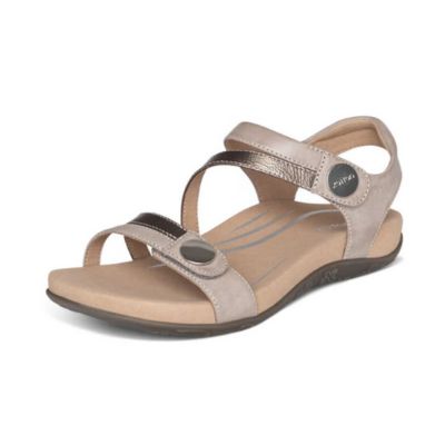 Aetrex Jess Pewter Sparkle Women's Sandals