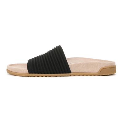 Vionic Evie Knitted Black Women's Slides