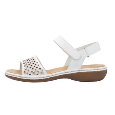 Rieker 65967-80 White Women's Sandals