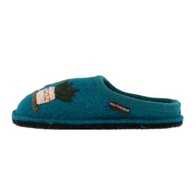 Haflinger Flair Cactus Petrol Women's Slippers