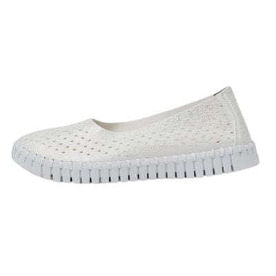 Ilse Jacobsen Tulip U0026 White Women's Slip On Flats