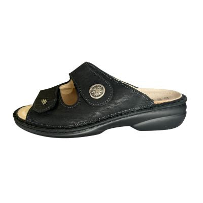 Finn Comfort Zeno Astor Stretch Black Women's Slides
