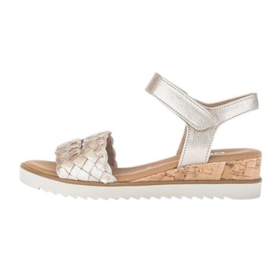 Gabor 82.759.89 Satin Metalic Women's Wedge Sandals