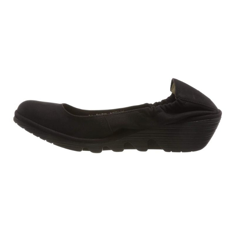 Fly London Pled819Fly Black Suede Women's Shoes Final Sale