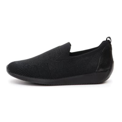 Ara Leena 3 Lissabon Black Women's Slip-On Walking Shoes
