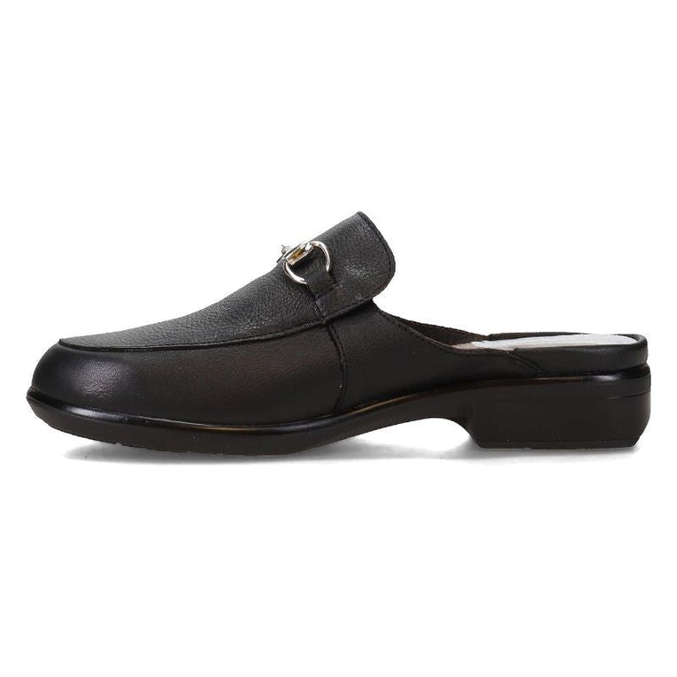 Naot Halny Soft Black Leather Women's Clogs