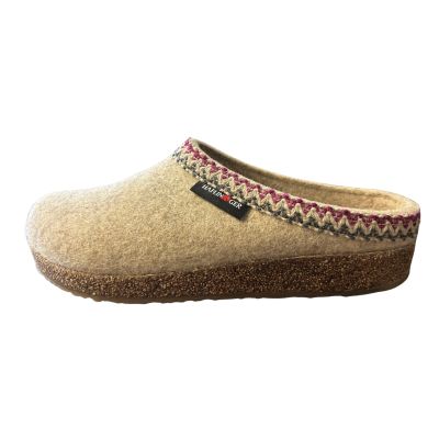 Haflinger Grizzly Zigzag Natural Women's Slippers