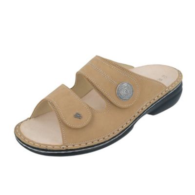Finn Comfort Sansibar Nubuk Tan Women's Slides