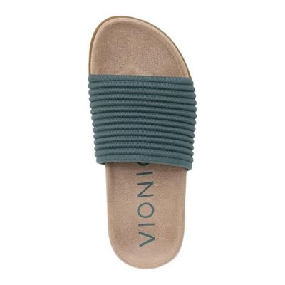 Vionic Evie Knitted Bodega Blue Women's Slides
