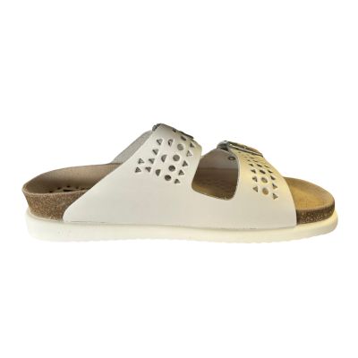 Mephisto Hester Perf White Women's Slides