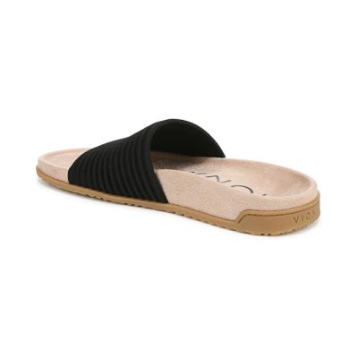Vionic Evie Knitted Black Women's Slides