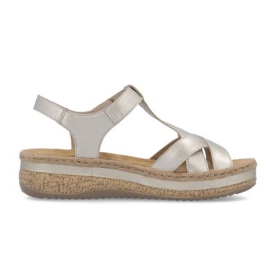 Rieker V0919-90 Gold Women's Sandals